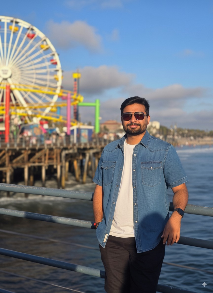 Santa Monica Pier for the first time